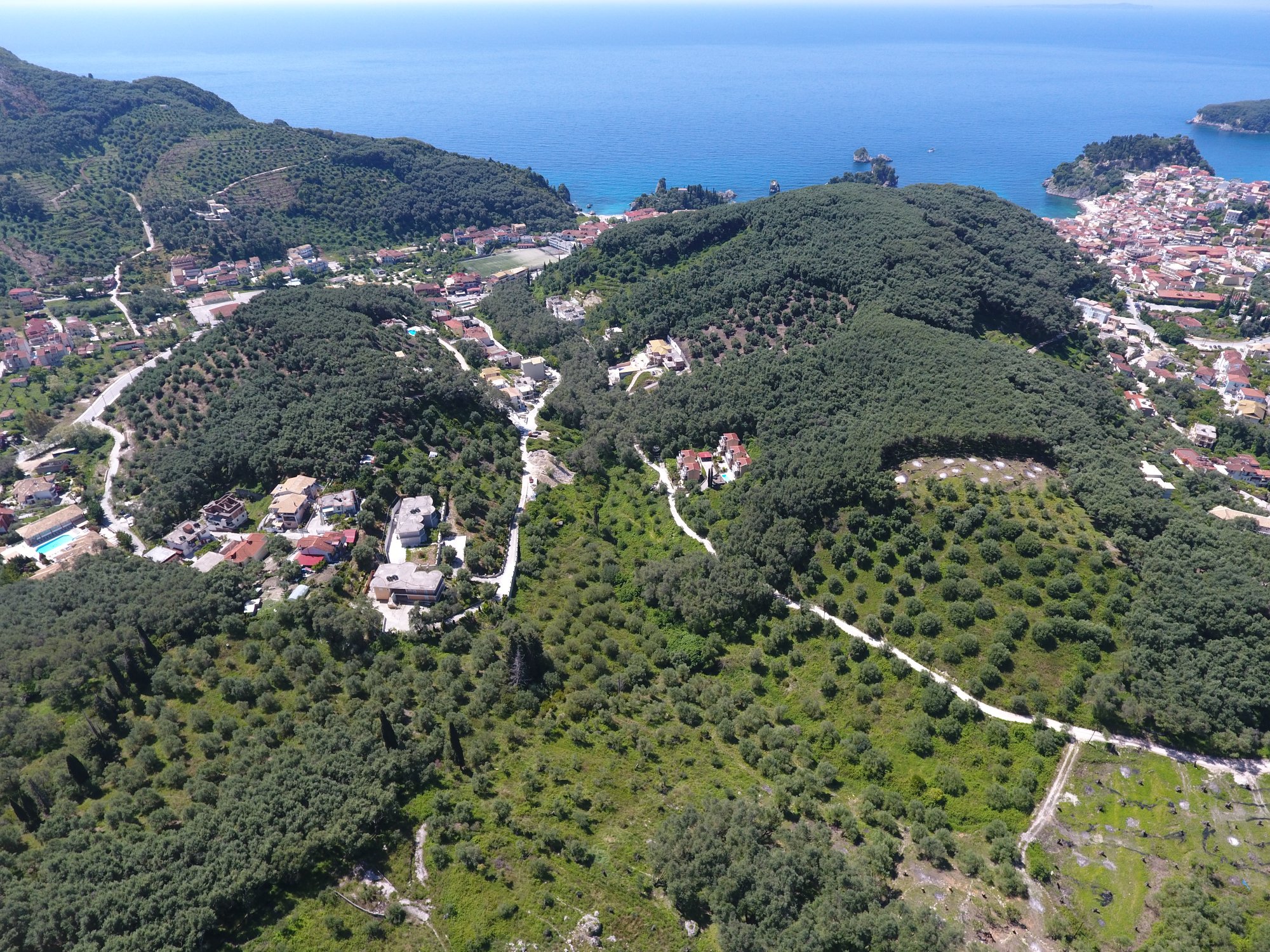 With sea views land at Parga