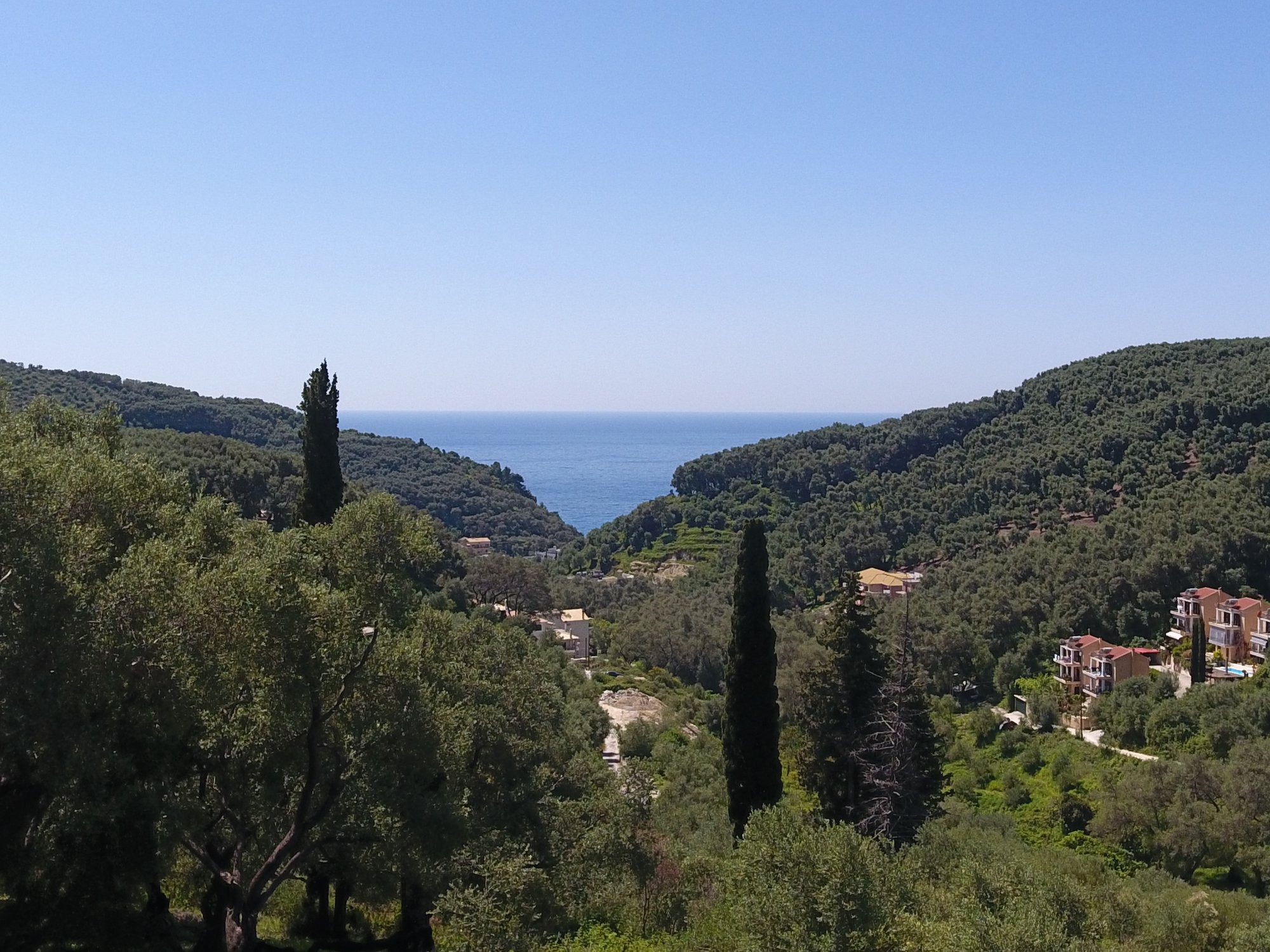 With sea views land at Parga