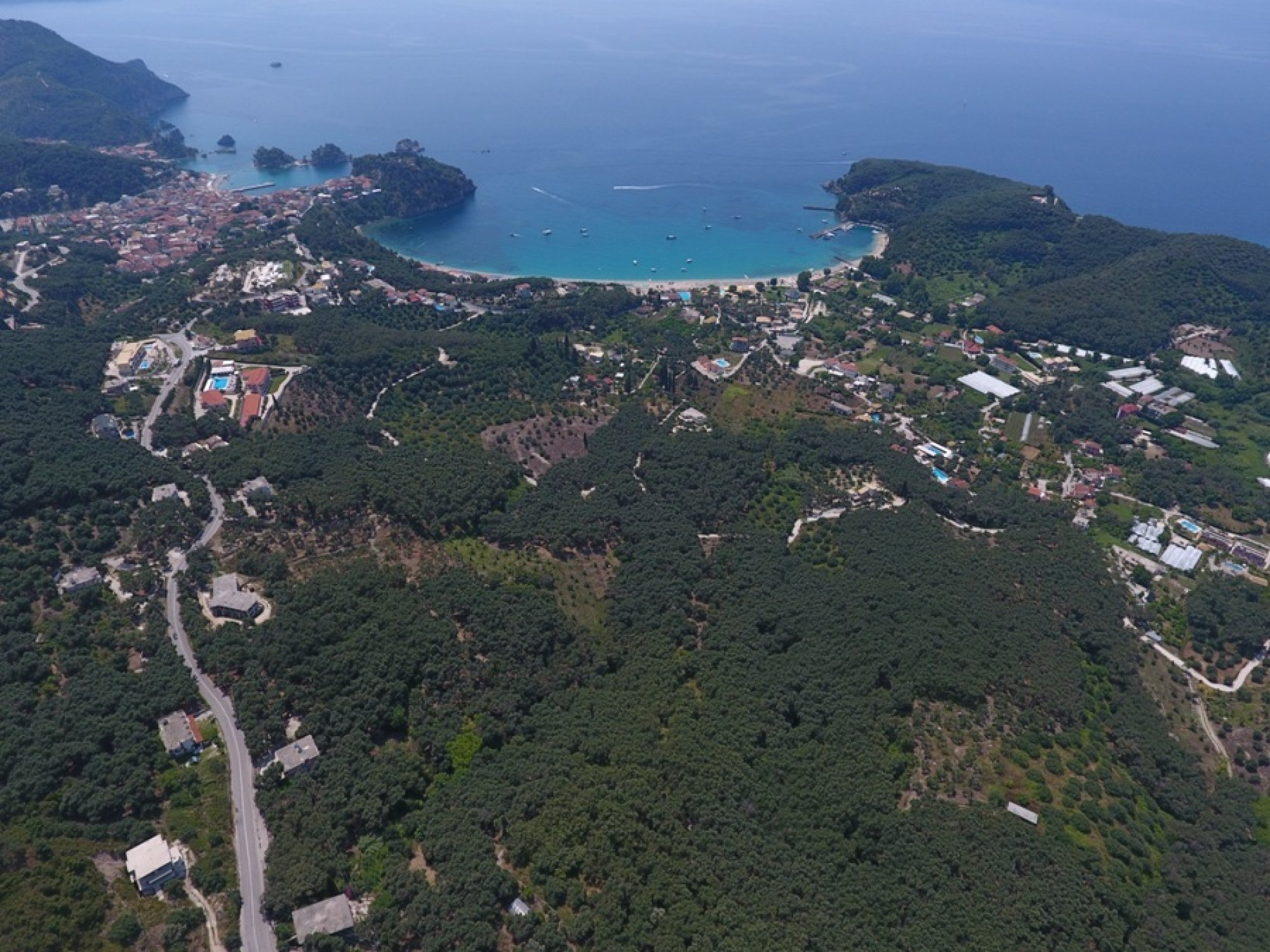 Land property with sea views at Valtos Beach Parga