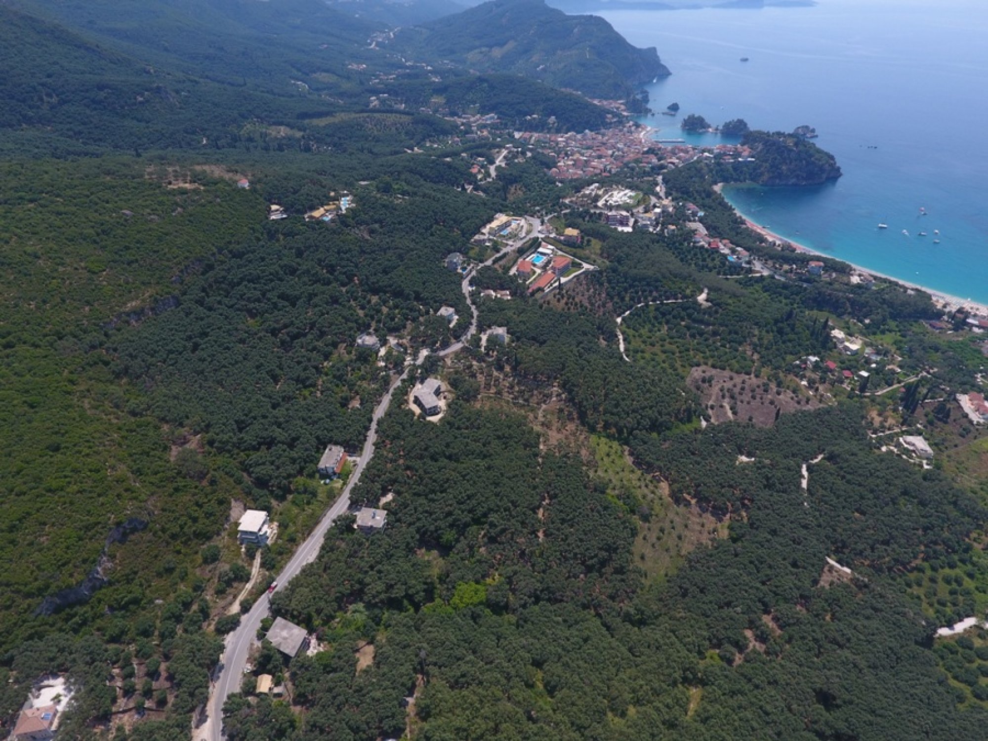 Land property with sea views at Valtos Beach Parga