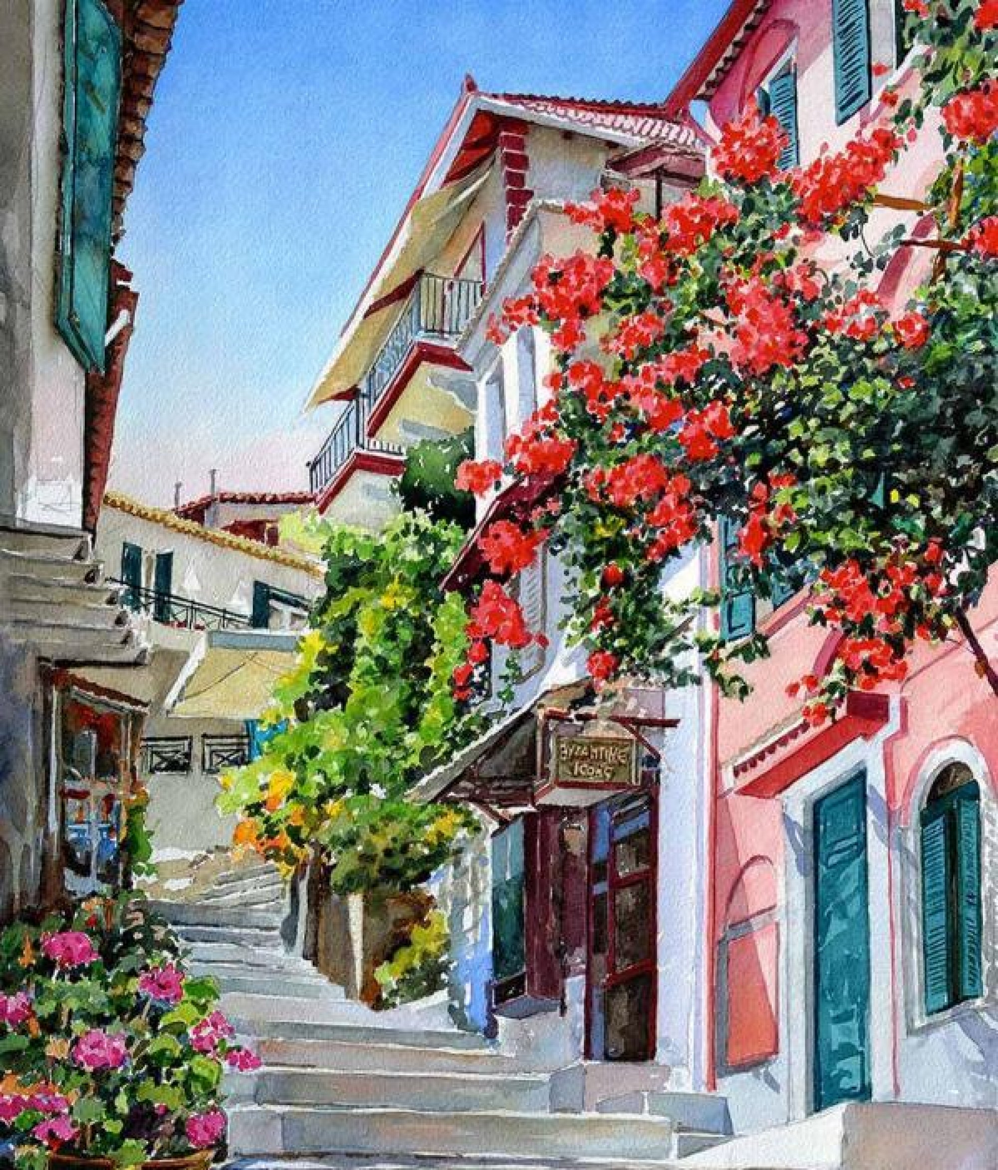 Apartment for sale ςιτη unique view of Parga and the island of Panagia