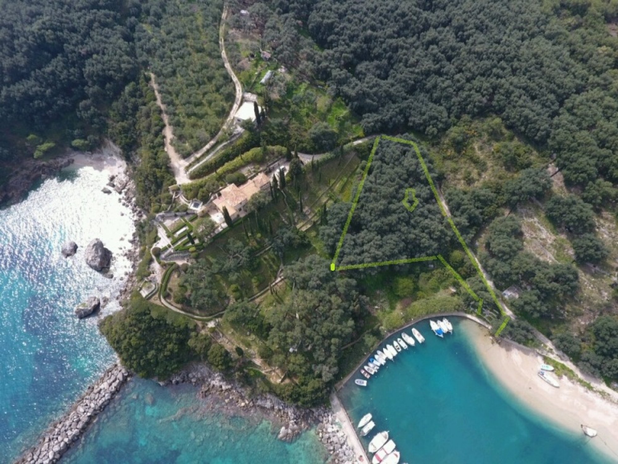 Valtos Beach Parga unique plot of land on the seafront